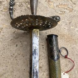 Épée du cour en argent . Louis XVI/ Révolution / Consulat . France fin XVIIIéme.