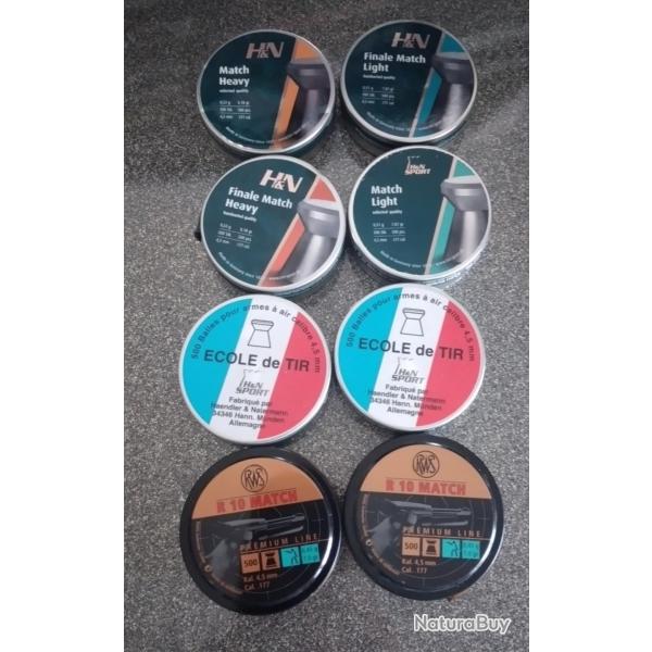 Lot de boite de plomb 4.5