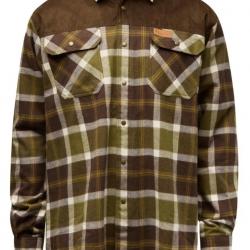 CHEMISE PINEWOOD DOUGLAS OLIVE GREEN/CR.WHITE TAILLE S