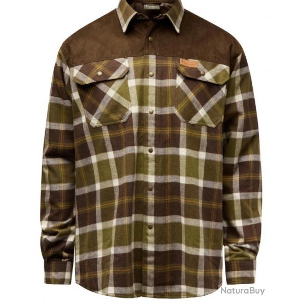 CHEMISE PINEWOOD DOUGLAS OLIVE GREEN/CR.WHITE TAILLE XL