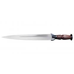 Couteau Cold Steel Scottish Dirk - Lame 330mm - Manche Bois de rose (Palissandre) - Fourreau Cuir
