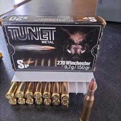 15 balles Tunet de 150gr ogive SP