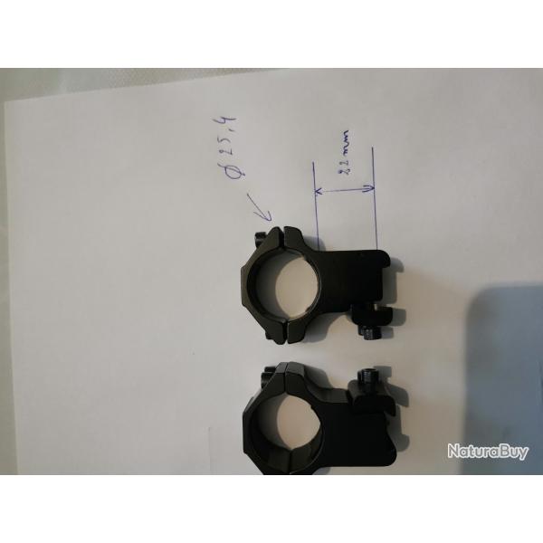 colliers montage fixe 22lr