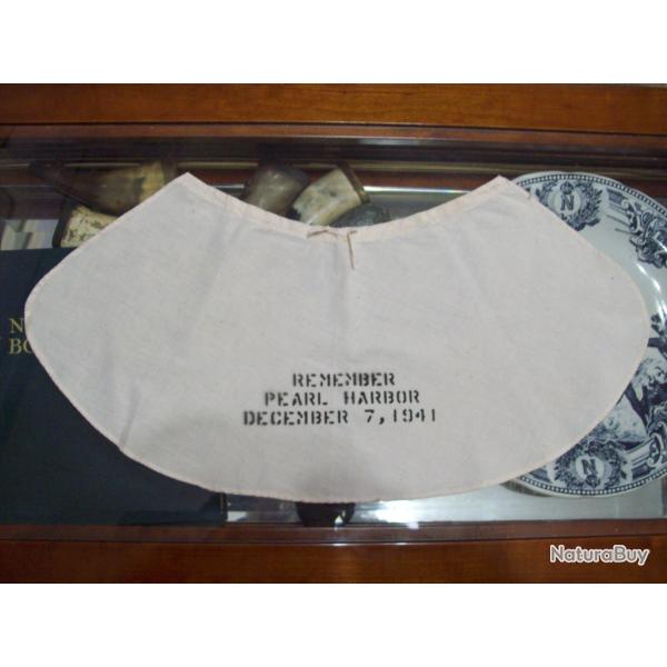 militaria couvre nuque commmoratif de date 7 dcembre 1941