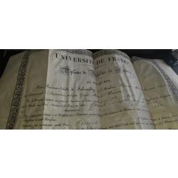 BREVET DE BACHELIER SUR VELIN