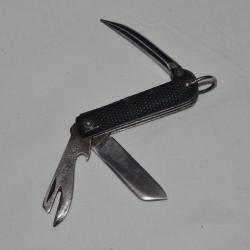 COUTEAU MILITAIRE PLIANT ANGLAIS MULTI FONCTION -1950-ENGLISH FOLDING KNIFE 1950