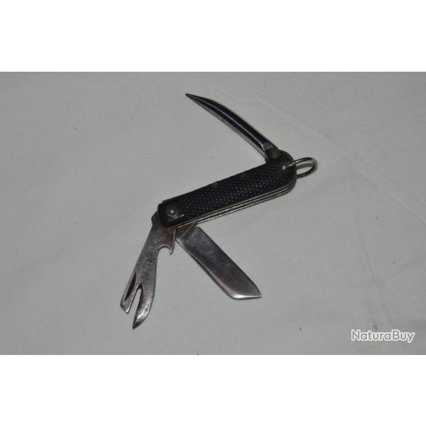COUTEAU MILITAIRE PLIANT ANGLAIS MULTI FONCTION -1950-ENGLISH FOLDING KNIFE 1950