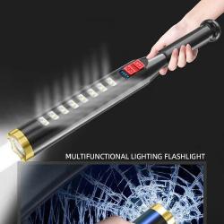 Lampe Torche Extérieure Chargement USB Batte Baseball Puissante 80 M L30,03 Cm/3,04 Cm Robuste