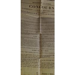 PLACARD ECOLE SPECIALE MILITAIRE 1846