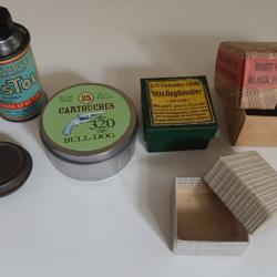 Lot boîtes vides cartouches 320 bulldog 6mm velodog