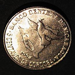 Nicaragua piece de 5 centavos (condor) 1994 diametre 15 mm ttb+