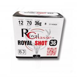 Boite de 25 cartouches ROYAL SHOT Calibre 12/70 36 Grammes Plomb N°8