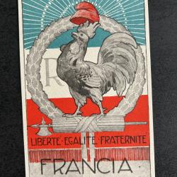 Carte Postale Ancienne LIBERTÉ - ÉGALITÉ - FRATERNITÉ