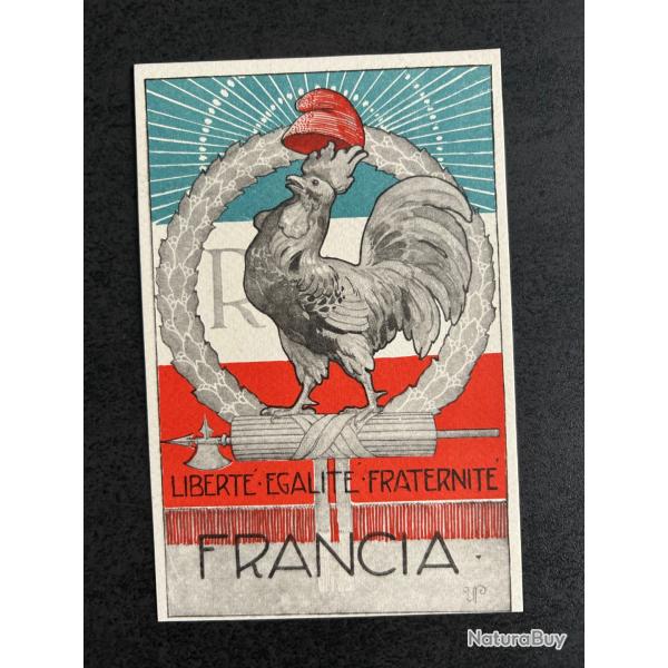 Carte Postale Ancienne LIBERT - GALIT - FRATERNIT