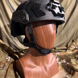 Casque Balistique Hight Cut Aramide -Full black