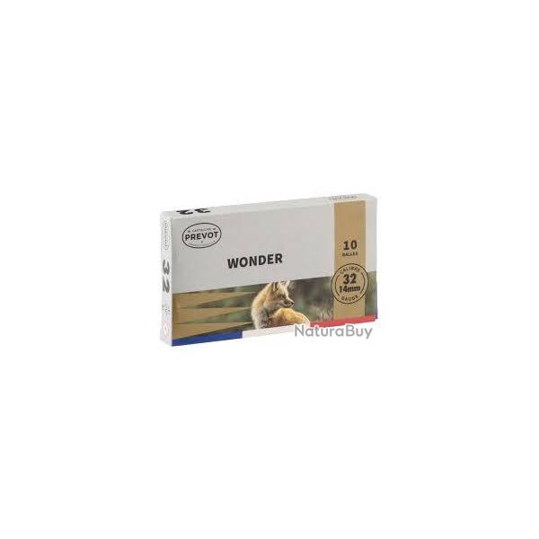 CARTOUCHES PREVOT calibre 14/63 MM WONDER 12g x10