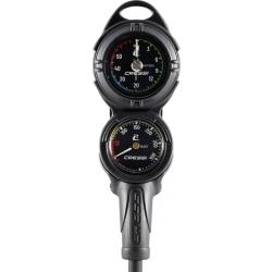 CRESSI Console PD2 Pressure+Depth Gauge Vale 300 C m/Bar plongée Unisex-Adult, Noir, Taille Unique
