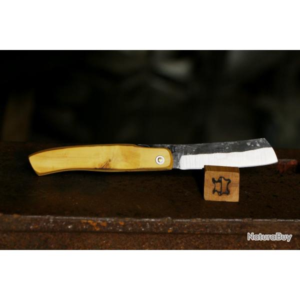 Couteau pliant forg artisanal