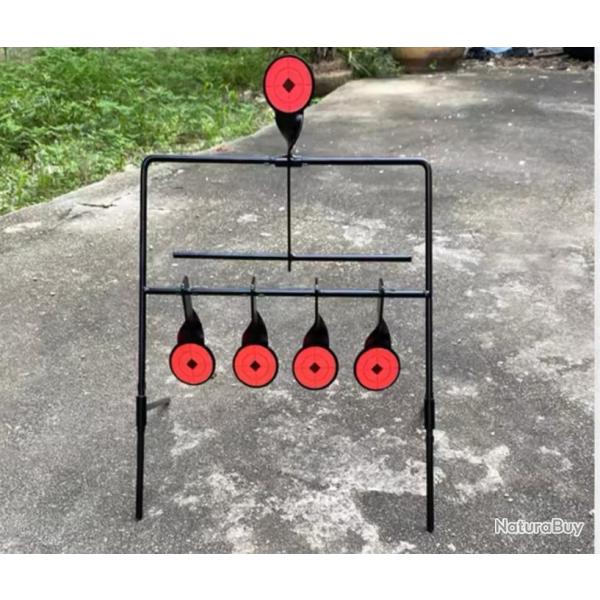 cible de tir en mtal 1 euro sans rserve Cible rotatif 4 + 1 entranement au tir, cible en mtal zz