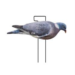 Silhouettes pigeon ramier 2D Flockée Final Approach - Lot de 12