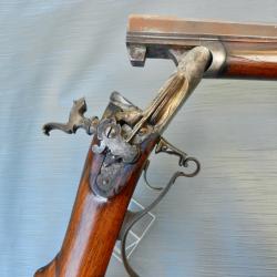Fusil de chasse espagnol à un coup, à broche, platine type Miquelet