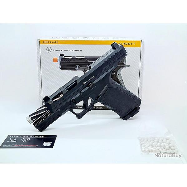 ARK17 STRIKE INDUSTRIES Co2 AIRSOFT NEUF + BOITE NOTICE + BILLES. OPTION SIGHT PHOSPHORECENT! NEUF!