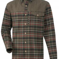Chemise de chasse Spessart (Couleur: Vert/Rouge, Taille: XXL)
