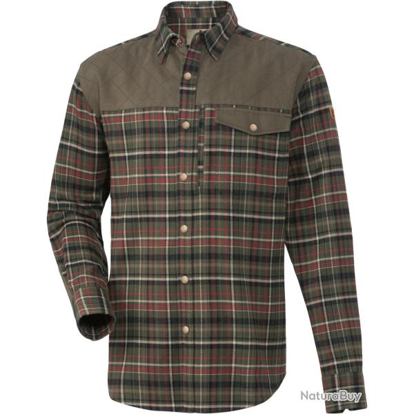 Chemise de chasse Spessart (Couleur: Vert/Rouge, Taille: XXL)