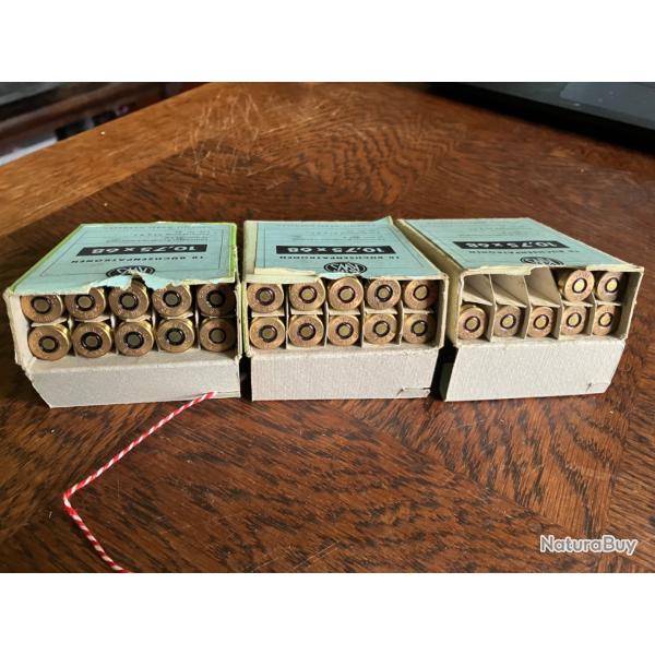 Lot de 27 munitions 10.75x68