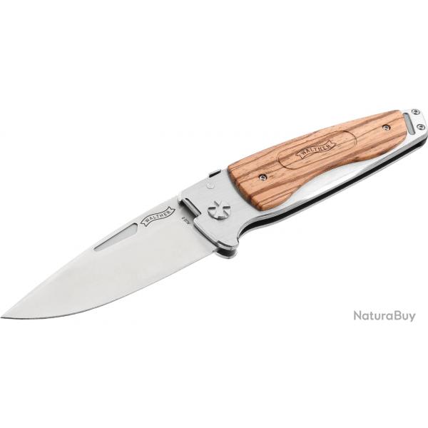 Couteau Walther TFW lame spear point en acier AUS 8 95mm +tui