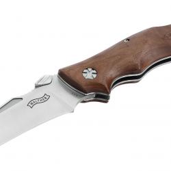 Couteau Walther AFW lame spearpoint en acier AUS 8 finition satinée 102mm +étui