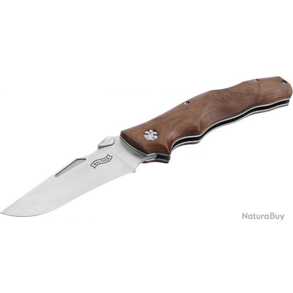 Couteau Walther AFW lame spearpoint en acier AUS 8 finition satine 102mm +tui