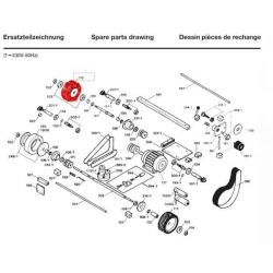 Pièce détachée Dick - Meule lamellaire pour affûteuse à bande Dick SM 160T 9 5300 060