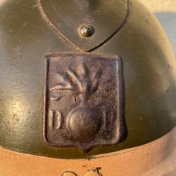 Casque Adrian Défense passive WW2 modèle 1926
