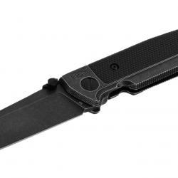 Couteau Walther Q5 SF-FOLDER lame spearpoint en acier D2 revêtement Blackwash 90mm