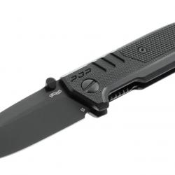 Couteau Walther PDP BLACK lame spearpoint en acier D2 92mm