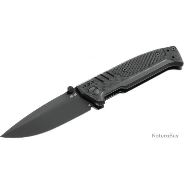 Couteau Walther PDP BLACK lame spearpoint en acier D2 92mm