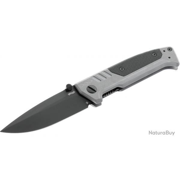 Couteau Walther PDP TUNGSTEEN GRAY lame spearpoint en acier D2 92mm