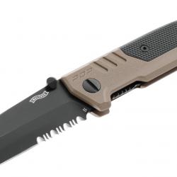 Couteau Walther PDP TANTO-FDE SERRATED lame en acier D2 92mm