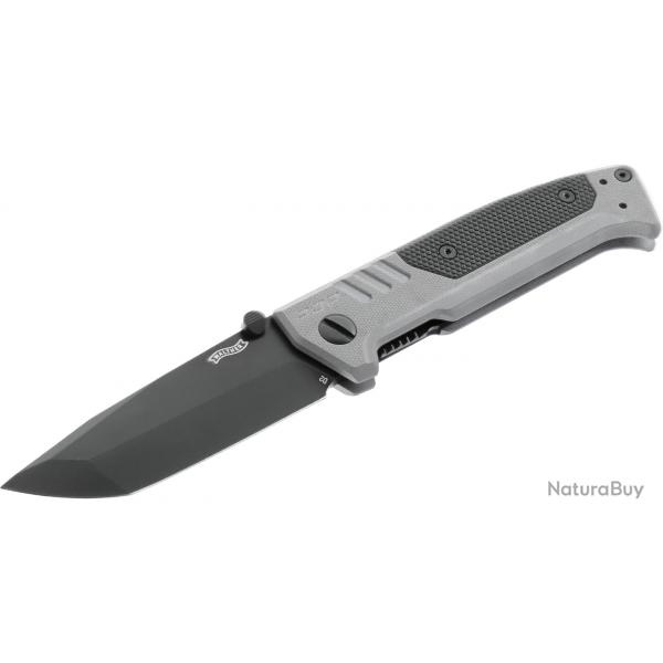 Couteau Walther PDP TANTO-TUNSGTEN GRAY lame en acier D2 92mm