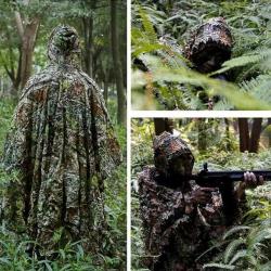 Poncho camouflage 3D - LIVRAISON GRATUITE