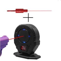 Cible electronique et Cartouche laser de réglage, de manipulation et de tir d'entrainement pour arme