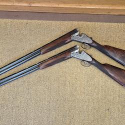 PAIRE DE FUSIL MERKEL SUPERPOSE NITRO 303E CAL 12/70