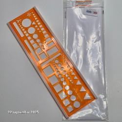 Regle , normographe, trace symbole tactique Otan Minerva N° 46
