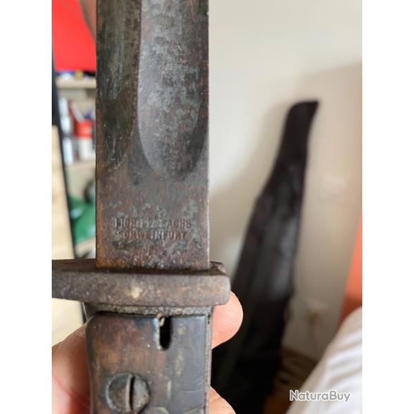  vendre baonnette Allemande de 14 18 Fichtel &Sachs Shweinfurt 600