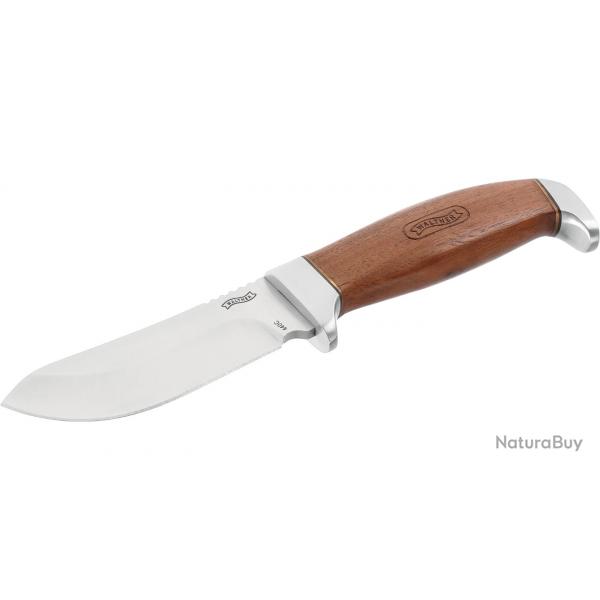 Couteau Walther PREMIUM SKINNER lame acier 440C 95mm +fourreau