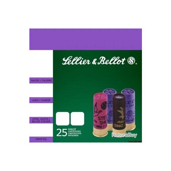 CARTOUCHES SELLIER & BELLOT sb steel shot 12/70 n4 bourre jupe 32g x25
