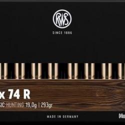 CARTOUCHES RWS calibre 9.3X74R UNI 293grs 19g x20