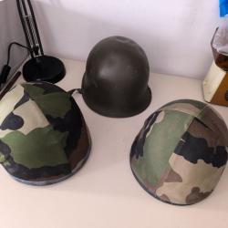Lot de casques militaire