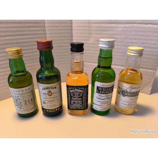 Lot de mignonettes whisky
